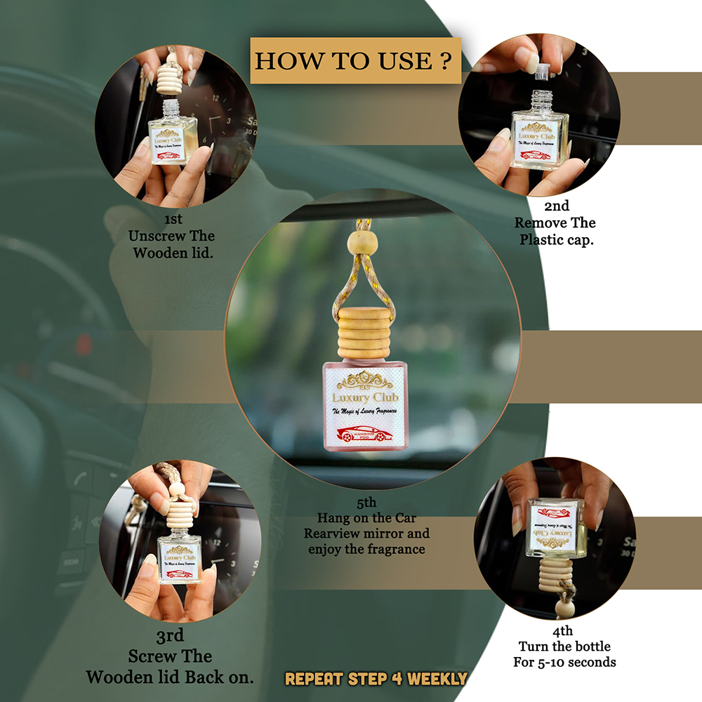 Turkish Rose Car Hanging Pod Perfume