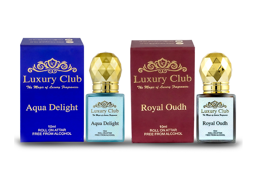 2 Pcs Aque Delight & Royal Oudh Attar Set