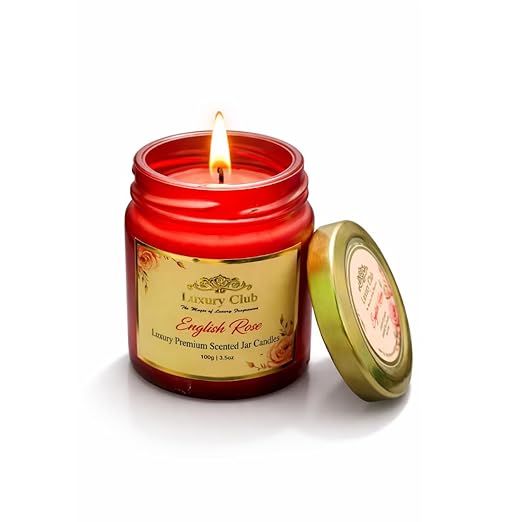 English Rose Premium Scented Jar Candle