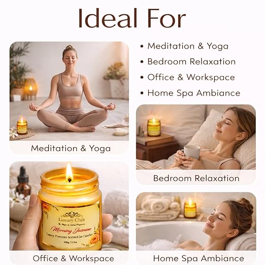 Morning Jasmine Scented Jar Candle